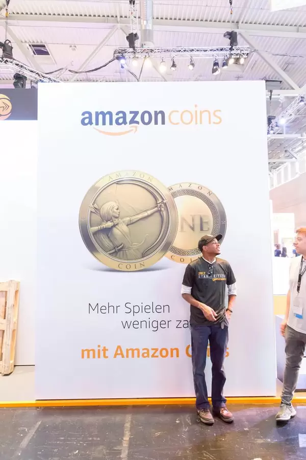 Amazon Coins Plakat - Gamescom 2017, Köln