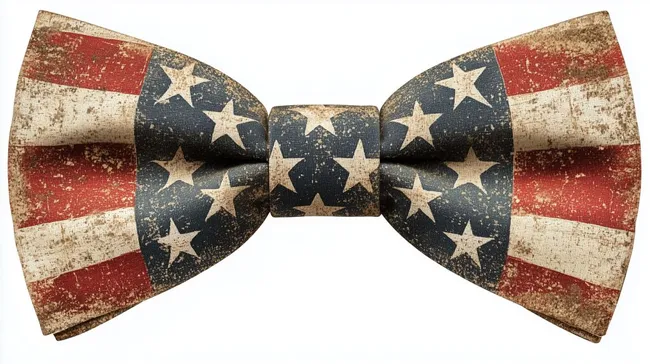 Amerikanische Vintage-Fliege mit Sternenmuster