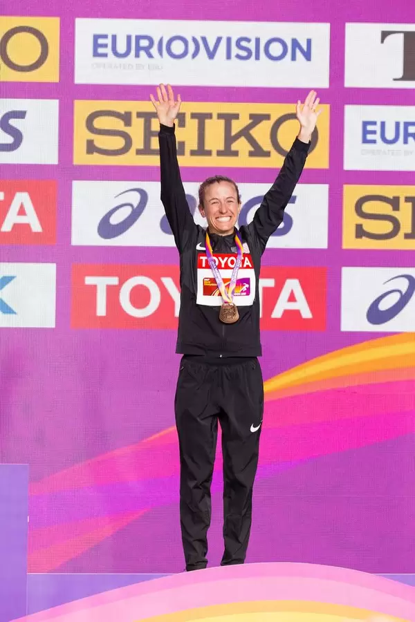 Amy Cragg Bronzemedaille (Marathon Finale Frauen) bei den IAAF Leichtathletik-Weltmeisterschaften 2017 in London