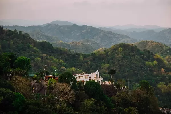 An abandoned mansion hidden in the mountains