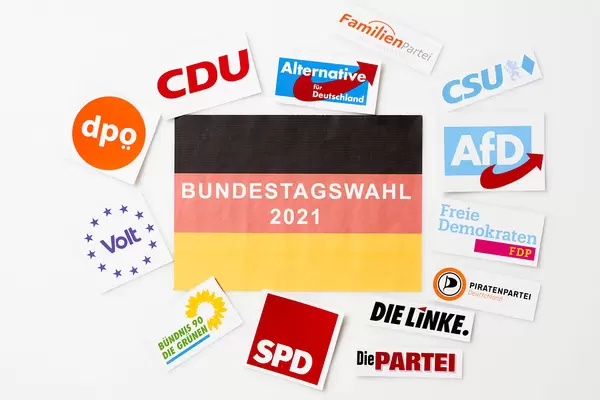 An der Bundestagswahl 2021 beteiligte deutsche Parteien