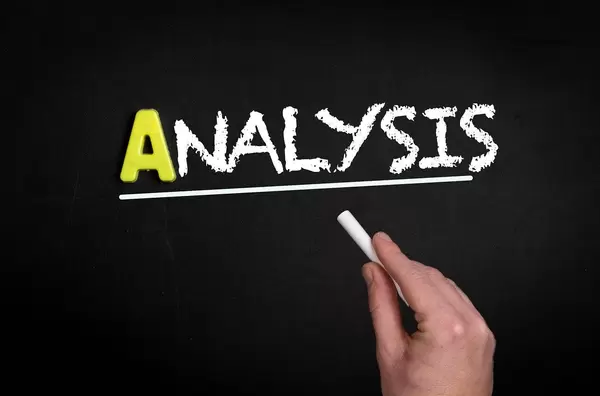 Analysis text on blackboard