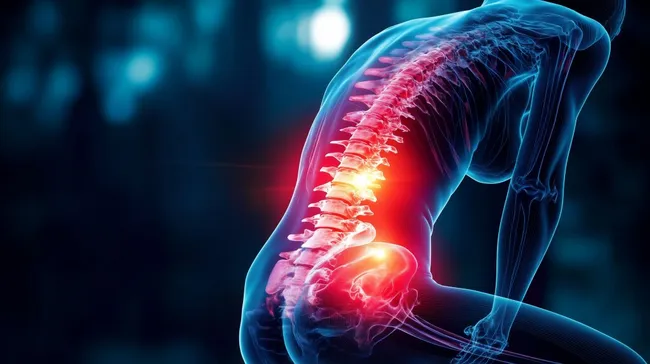 Anatomische Darstellung von Ischias-Schmerzen