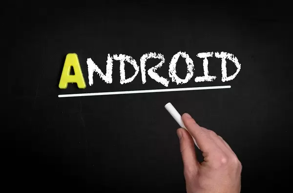 Android text on blackboard