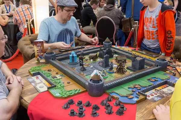 Antoine Bauza - Last Bastion aufgebaut auf der Spiel Essen Messe