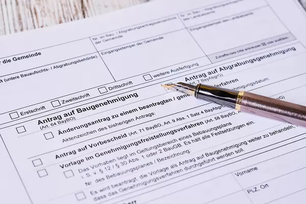 Antrag auf Baugenehmigung formular