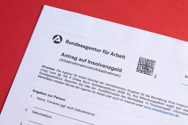 Antrag auf Insolvenzgeld
