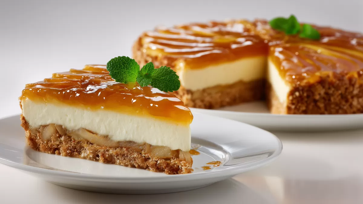 Apfel Blechkuchen mit Calvados Gelee – Käsekuchenschnitte