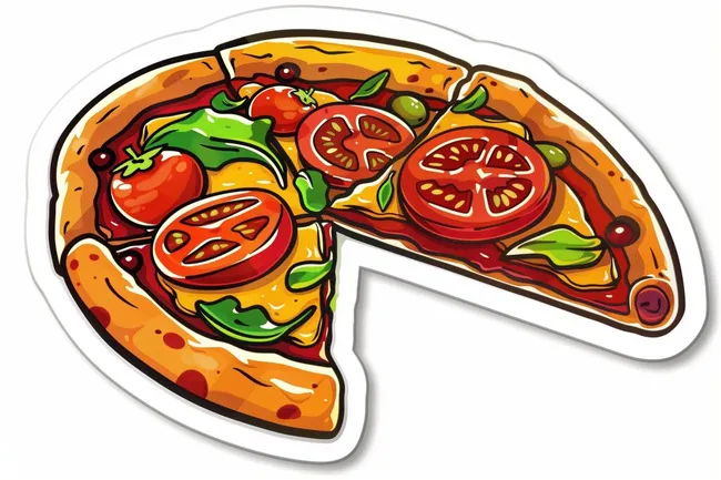 Appetitlicher Tomatensalat auf knusprigem Pizzaboden