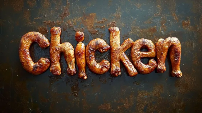 Appetitliches Hähnchengericht mit knusprigen Flügeln