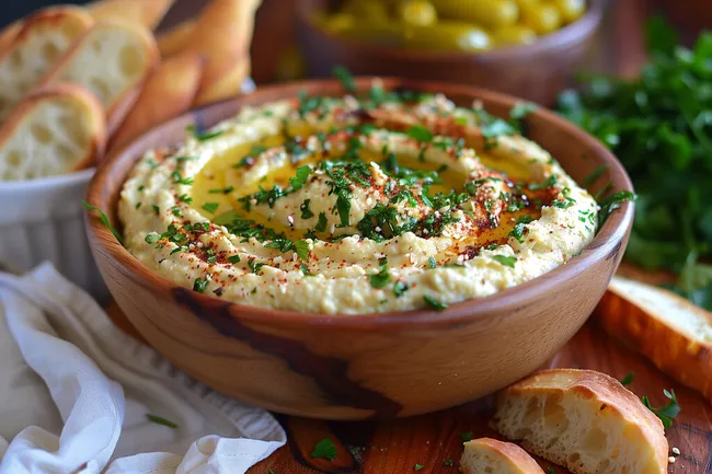 Appetitliches Orientalisches Hummus-Gericht