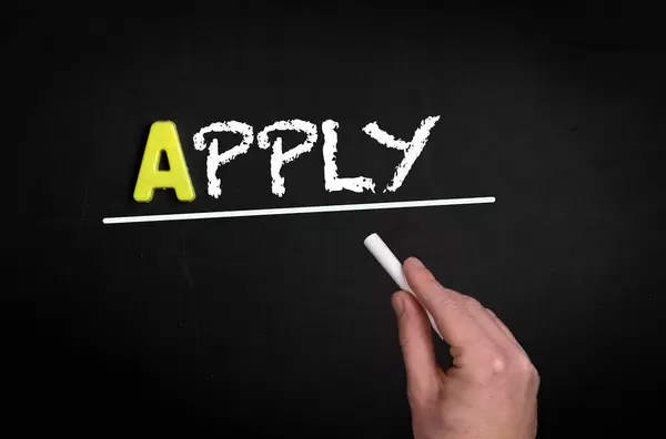 Apply text on blackboard