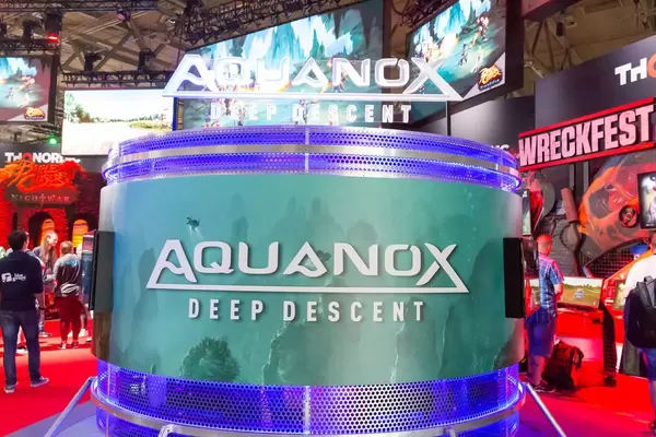 Aquanox Deep Descent am Messestand von THQ Nordic - Gamescom 2017, Köln