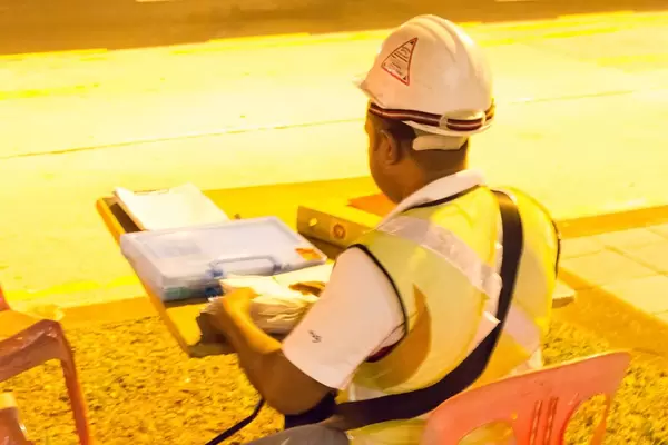 Arbeiter in Singapur