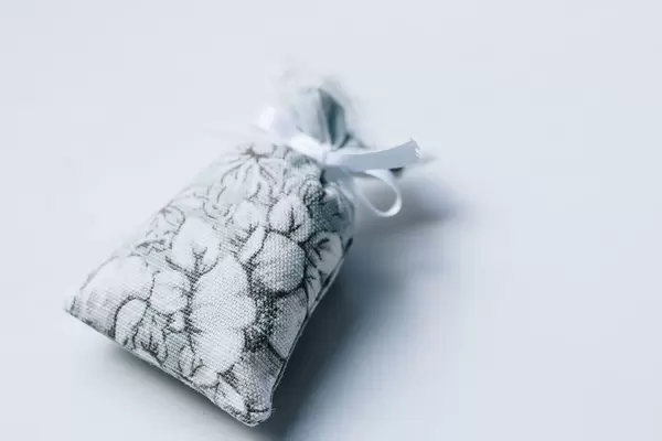 Aroma floral bag on white background