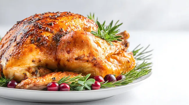 Aromatisch gefüllter Truthahn mit Cranberries und Kräutern