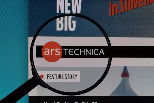 Ars Technica website under magnifying glass
