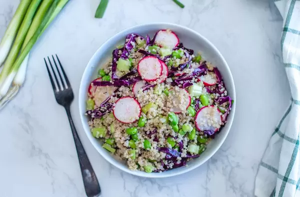 Asian Quinoa with Radish and Edamame  (Flip 2019)