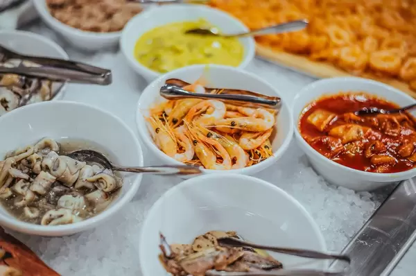 Asorti of SeaFood And Prawns