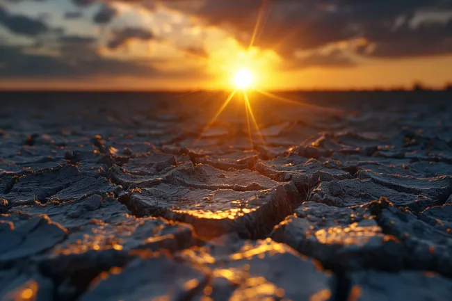 Atemberaubender Sonnenuntergang über dem Meer