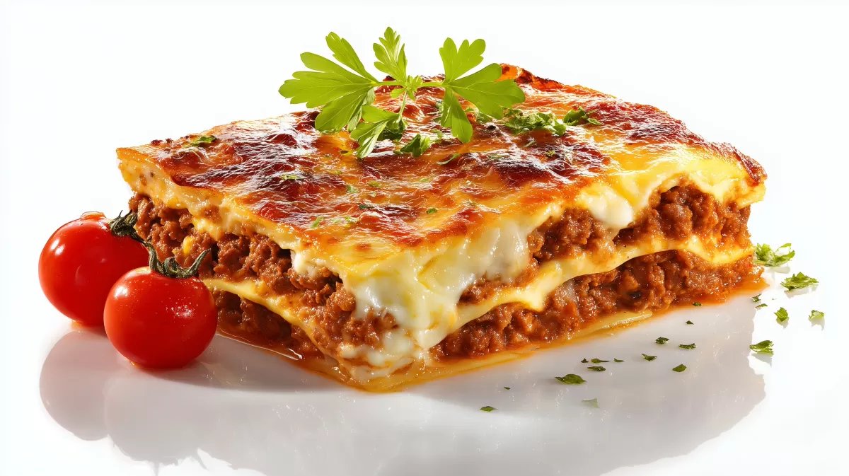 Auberginen Lasagne mit Hackfleisch und Käsekruste