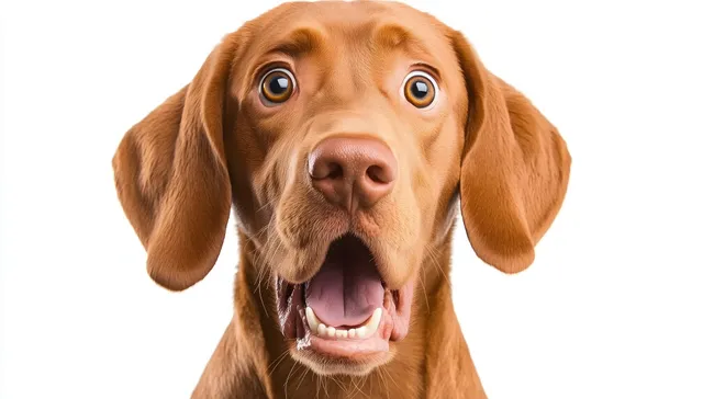 Aufmerksamer brauner Labrador-Welpe