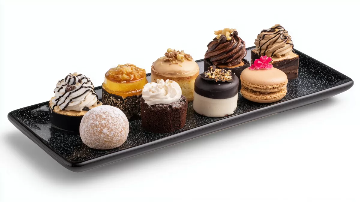 Auserlesene Patisserie - verlockende Dessert-Komposition