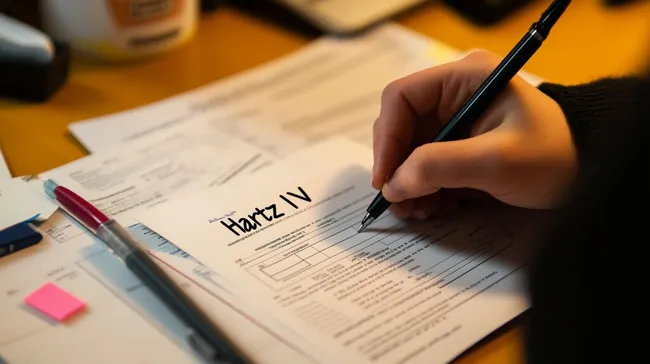 Ausfüllen eines Hartz-IV-Antragsformulars