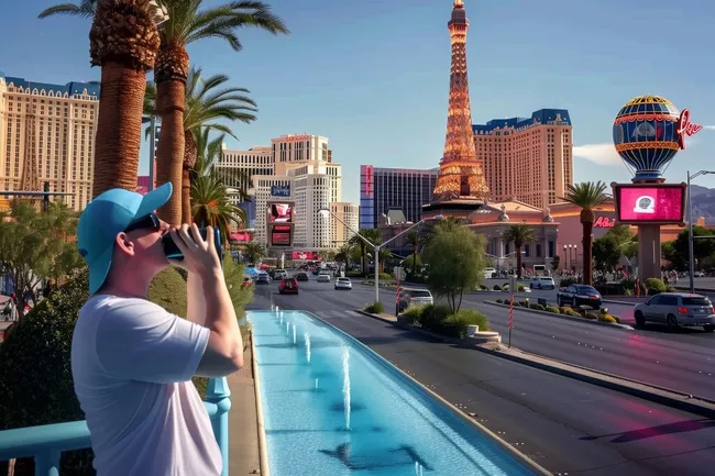 Aussichtspunkt über die Las Vegas Strip