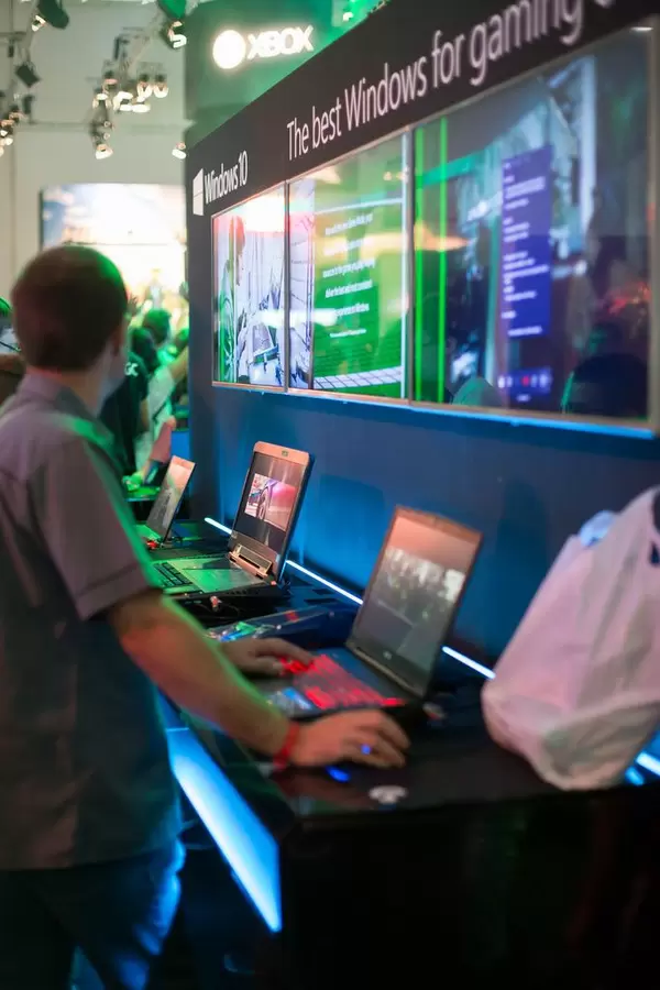 Ausstellung von Windows 10 bei der Gamescom 2017