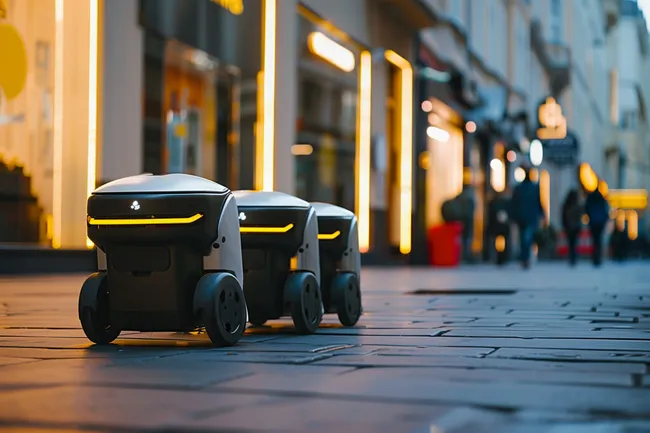 Autonome Roboter in der Fußgängerzone