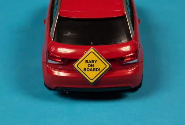 Baby on board warning sign