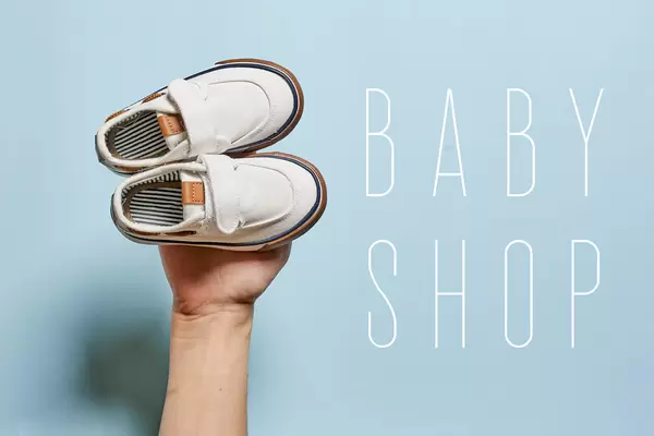 Baby shop - choosing new shoes for baby