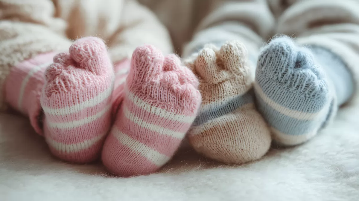 Babysocken in Pastelltönen - Gemütlicher Babytraum