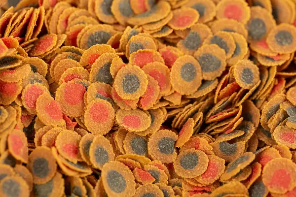 Background of aquarium fish food