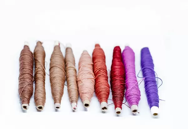 Background of multicolored thread