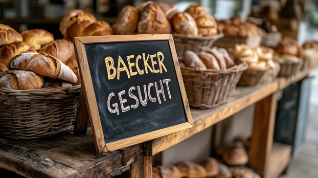 Baeckerei-Anzeige für Baeckergesucht