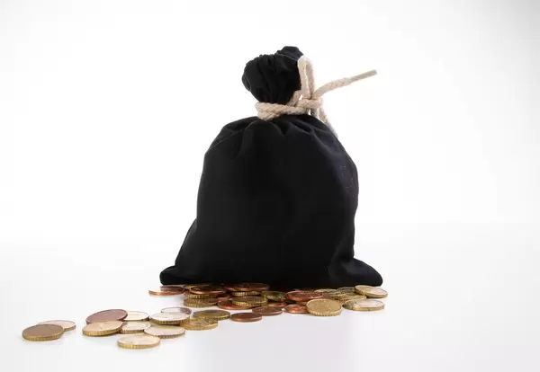 Bag with coins
