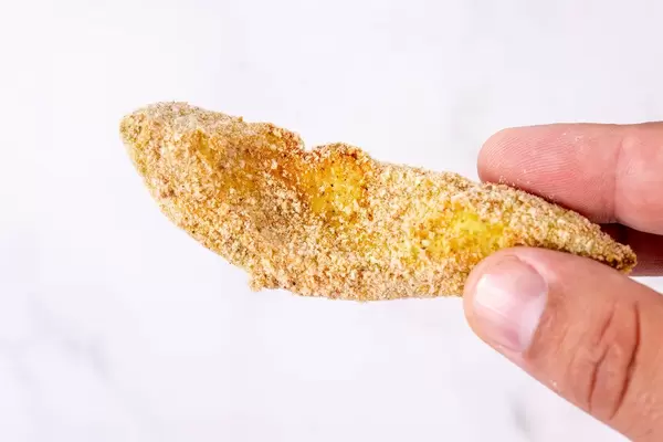 Baked Avocado with Flour and Eggs in the hand (Flip 2019)