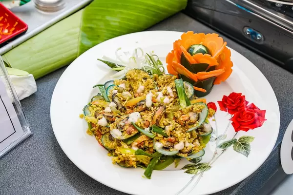 Baked greenshell mussel with paella rice (Flip 2019)