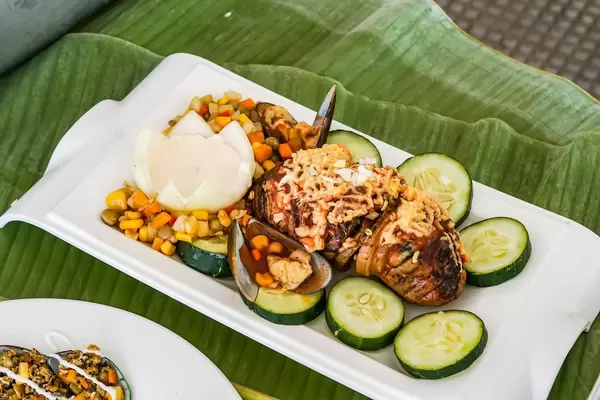 Baked potato with greenshell mussels (Flip 2019)