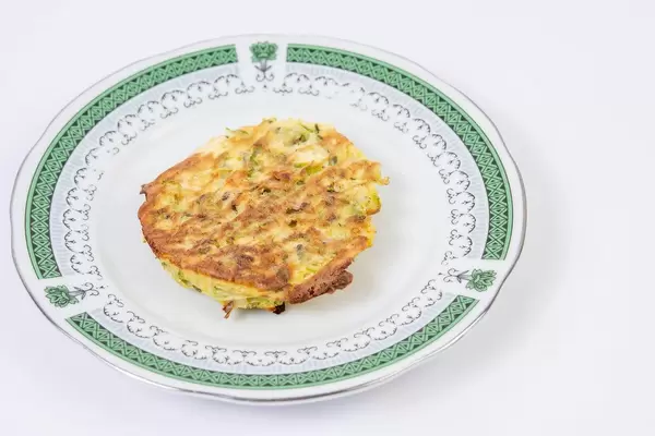 Baked Zucchini Meatballs served on the plate (Flip 2019)