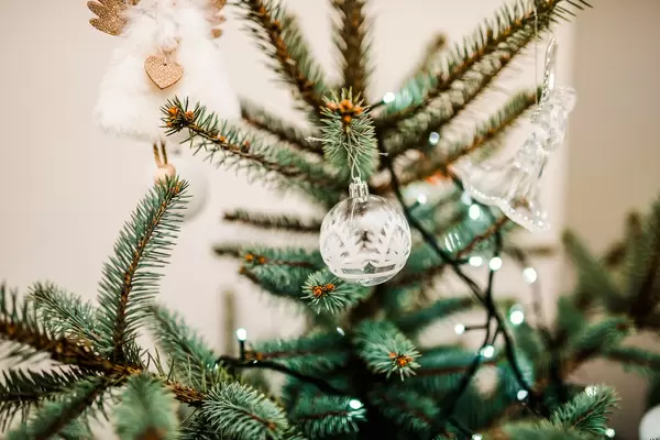 Ball Christmas Decor With Lights