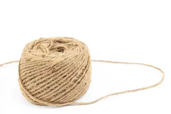 Ball of Twine isolated above white background