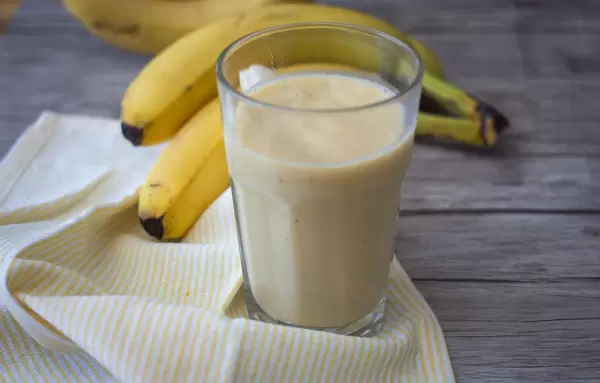 Banana Smoothies in a Glass