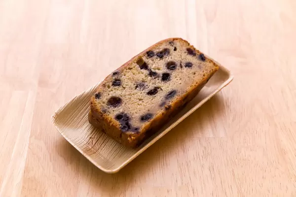 Bananenbrot mit Blaubeere
