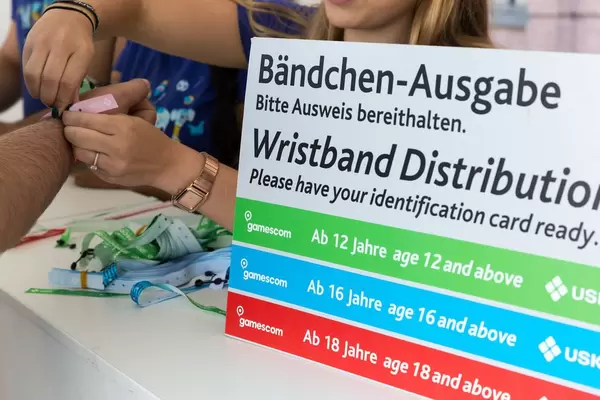 Bändchen-Ausgabe - Gamescom 2017, Köln