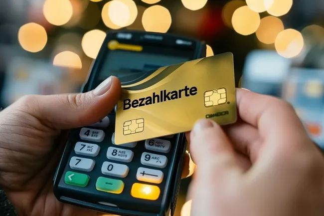 Bargeldloses Bezahlen mit Kreditkarte im Einzelhandel