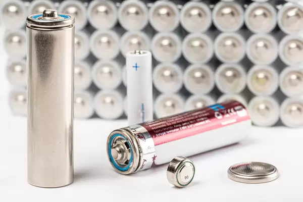 Batteries of different sizes and forms