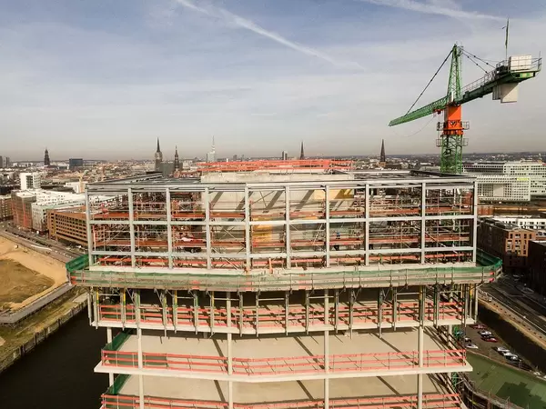 Bauprojekt in der Hamburger Hafencity